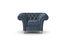 Load image into Gallery viewer, Milano Chesterfield Club Ocean Old English Leather handmade