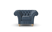 Load image into Gallery viewer, Milano Chesterfield Club Ocean Old English Leather handmade
