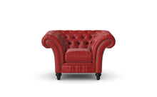 Load image into Gallery viewer, Milano Chesterfield Club Gamay Old English Leather handmade