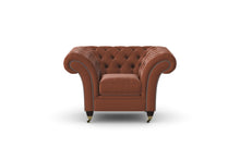 Load image into Gallery viewer, Milano Chesterfield Club Hazel Heritage Leather handmade