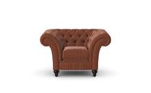 Load image into Gallery viewer, Milano Chesterfield Club Hazel Heritage Leather handmade