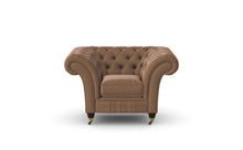 Load image into Gallery viewer, Milano Chesterfield Club Honey Heritage Leather handmade