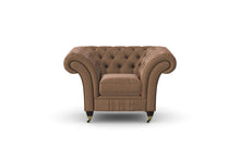Load image into Gallery viewer, Milano Chesterfield Club Honey Heritage Leather handmade