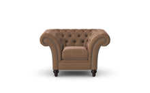 Load image into Gallery viewer, Milano Chesterfield Club Honey Heritage Leather handmade