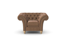 Load image into Gallery viewer, Milano Chesterfield Club Honey Heritage Leather handmade