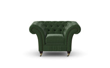 Load image into Gallery viewer, Milano Chesterfield Club Verde Heritage Leather handmade