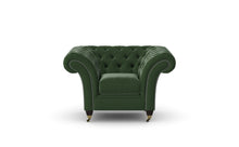 Load image into Gallery viewer, Milano Chesterfield Club Verde Heritage Leather handmade