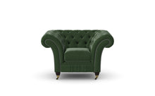 Load image into Gallery viewer, Milano Chesterfield Club Verde Heritage Leather handmade