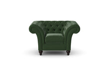 Load image into Gallery viewer, Milano Chesterfield Club Verde Heritage Leather handmade
