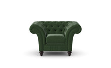 Load image into Gallery viewer, Milano Chesterfield Club Verde Heritage Leather handmade