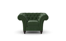Load image into Gallery viewer, Milano Chesterfield Club Verde Heritage Leather handmade