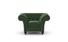 Load image into Gallery viewer, Milano Chesterfield Club Verde Heritage Leather handmade