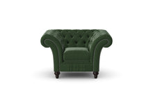 Load image into Gallery viewer, Milano Chesterfield Club Verde Heritage Leather handmade