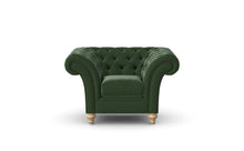 Load image into Gallery viewer, Milano Chesterfield Club Verde Heritage Leather handmade