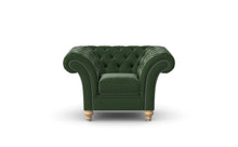 Load image into Gallery viewer, Milano Chesterfield Club Verde Heritage Leather handmade