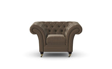Load image into Gallery viewer, Milano Chesterfield Club Walnut Heritage Leather handmade