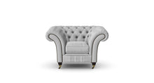 Load image into Gallery viewer, Milano Chesterfield Club Silver Dakota handmade