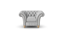 Load image into Gallery viewer, Milano Chesterfield Club Silver Dakota handmade