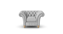 Load image into Gallery viewer, Milano Chesterfield Club Silver Dakota handmade