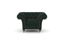 Load image into Gallery viewer, Milano Chesterfield Club Emerald Amalfi Velvet handmade