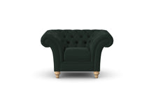 Load image into Gallery viewer, Milano Chesterfield Club Emerald Amalfi Velvet handmade