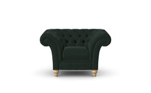 Load image into Gallery viewer, Milano Chesterfield Club Emerald Amalfi Velvet handmade