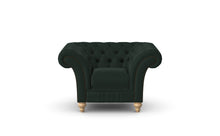 Load image into Gallery viewer, Milano Chesterfield Club Emerald Amalfi Velvet handmade
