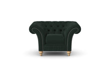 Load image into Gallery viewer, Milano Chesterfield Club Emerald Amalfi Velvet handmade