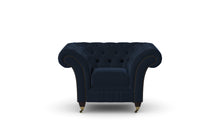 Load image into Gallery viewer, Milano Chesterfield Club Blue Amalfi Velvet handmade