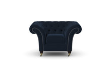 Load image into Gallery viewer, Milano Chesterfield Club Blue Amalfi Velvet handmade
