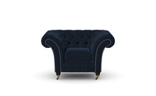 Load image into Gallery viewer, Milano Chesterfield Club Blue Amalfi Velvet handmade