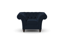 Load image into Gallery viewer, Milano Chesterfield Club Blue Amalfi Velvet handmade