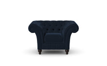 Load image into Gallery viewer, Milano Chesterfield Club Blue Amalfi Velvet handmade