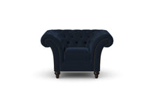 Load image into Gallery viewer, Milano Chesterfield Club Blue Amalfi Velvet handmade