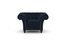 Load image into Gallery viewer, Milano Chesterfield Club Blue Amalfi Velvet handmade