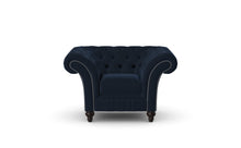 Load image into Gallery viewer, Milano Chesterfield Club Blue Amalfi Velvet handmade