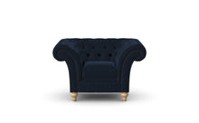 Load image into Gallery viewer, Milano Chesterfield Club Blue Amalfi Velvet handmade