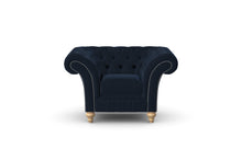 Load image into Gallery viewer, Milano Chesterfield Club Blue Amalfi Velvet handmade