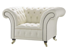 Load image into Gallery viewer, Venetia Chesterfield club Cream House leather