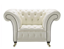 Load image into Gallery viewer, Venetia Chesterfield club Cream House leather