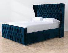Load image into Gallery viewer, Romana Bed Cobalt Boutique Velvet