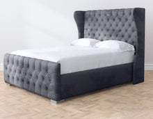 Load image into Gallery viewer, Romana Bed Grey Boutique Velvet