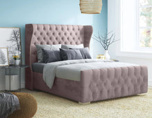 Load image into Gallery viewer, Romana Bed Pink Boutique Velvet