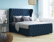 Load image into Gallery viewer, Romana Bed Blue House Linen