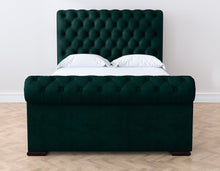 Load image into Gallery viewer, Emerald Amalfi Velvet Duchess Bed