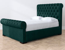 Load image into Gallery viewer, Emerald Amalfi Velvet Duchess Bed