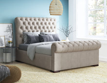 Load image into Gallery viewer, Mink Amalfi Velvet Duchess Bed