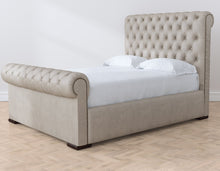 Load image into Gallery viewer, Mink Amalfi Velvet Duchess Bed