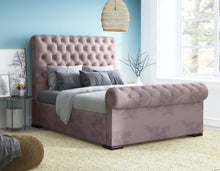 Load image into Gallery viewer, Pink Boutique Velvet Duchess Bed