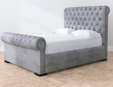 Load image into Gallery viewer, Silver Boutique Velvet Duchess Bed